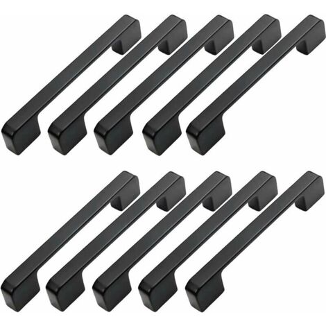 10pcs Furniture Handle Center Distance 96mm-Black Kitchen Door Handle Furniture Bar Handle Black Kitchen Handle 96mm