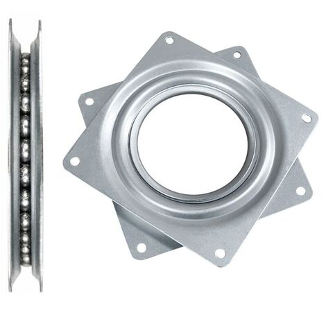 Square Rolling Swivel Plate, Square Ball Bearing, 4 Inch Ball Turner, 360 Rotation Square Tray, For Furniture, Displays, Cabinets