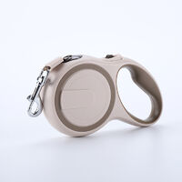 dog leash, retractable pet leash, tangle free M 5m khaki