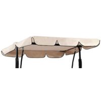 Replacement Roof Universal 3 Seat Swing Replacement Cover Awning (Only Canopy Cover) 19013215cm Beige