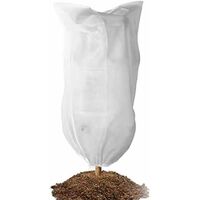 Overwintering Plant Cover 1 Piece Plant Fleece Cover Frost Protection Cold Protection Winter Fleece Plant Bag with Drawstring Winter Protection Cover Anti-Frost Reusable Plant Protection Bag - 200 x 2