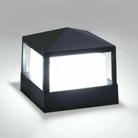 Outdoor Recessed Spot Light Post Lamp Pillar Gate Lamp Outdoor Light Column Lamp Villa Ip65 Waterproof Aluminum Garden Landscape Lawn Gate Fence Entrance Light, Cool White