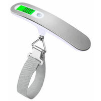 Luggage scale Electronic suitcase Portable scale Tare function Locking weight included for travel / mail / shopping Max 50 kg / 110 lb (LB, g, oz, kg)