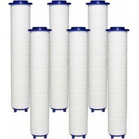 FILTER Shower Head 6 PP Cotton Filters, PP Cotton Filter Element for Hand Shower and Ion Filter, for Rain Shower Head