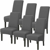 6 Pack Washable Stretch Microfiber Universal Chair Covers