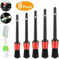 6 pcs Detail Brush,Car Cleaning Brush Set,Car Brush,Cleaner Brush Set,Motorcycle Automotive Cleaning Wheels,Microfiber Car Cleaning Brush
