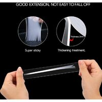 Gvolatee 5M Extra Strong Double Sided Tape Clear Nano Tape Double Sided Washable Removable Reusable Tape For Carpet Photo Wall Car