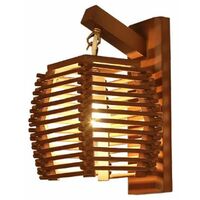 Retro Wall Lamp Vintage Wooden Wall Lamp Restaurant Wall Lamp Living Room Bedroom Bedside Lamp Wooden Lamp Staircase Corridor Aisle Classic Nostalgic Wooden Wall Lamp