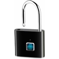 IP65 fingerprint padlock waterproof padlock electronic smart keyless security padlock for lockers backpacks suitcase doors etc.