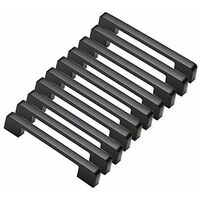 10pcs poignées de porte noir en Alliage de zinc Poignées T Bar Bâton Cuisine Armoire Entraxe de Trous 160mm