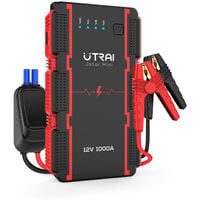 Booster Batterie Voiture 23800mAh 3000A Portable Jump Starter Moto
