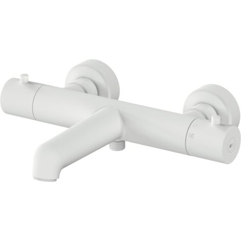 Essebagno Luisa Thermostat-Wannen- und Brausemischer Weiß