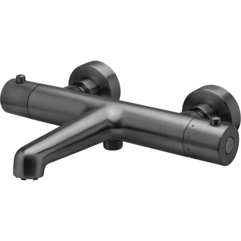 Essebagno Luisa Thermostat-Wannen- und Brausemischer metallgrau