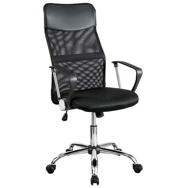  Silla de escritorio pequeña sin brazos, silla de oficina en  casa con ruedas, silla de trabajo de piel sintética con respaldo bajo con  soporte lumbar, altura ajustable, silla giratoria de 360°