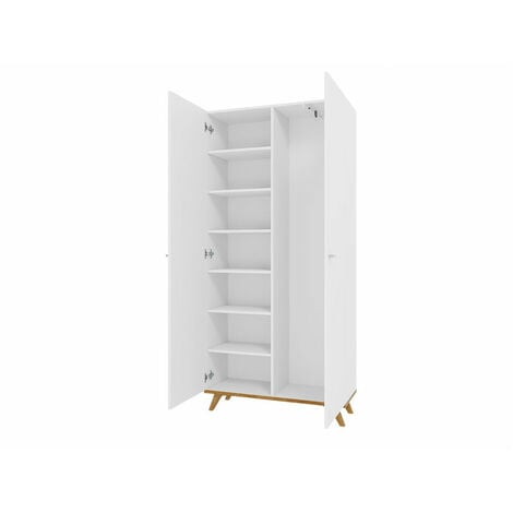 Armario Bedford B103 , 190x90x35cm, Puertas de armario: Con bisagras