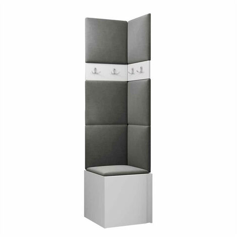 Conjunto para recibidor Pinis XXI, Manila 16, 186x42x46cm, Tapiz, Aglomerado laminado, Colocada, Montada en la pared