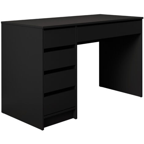 Mesa de oficina Comfivo 312, Negro, Con cajones, Número de puertas: 0, Número de cajones: 5, 76x120x55cm