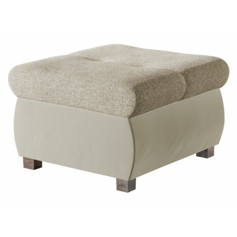 Reposapiés Comfivo 122, Magic Velvet 2201 + Matana 17, 39x60x60cm, Diámetro: 0, Tapiz, Patas: Metal, 0 (1/4)