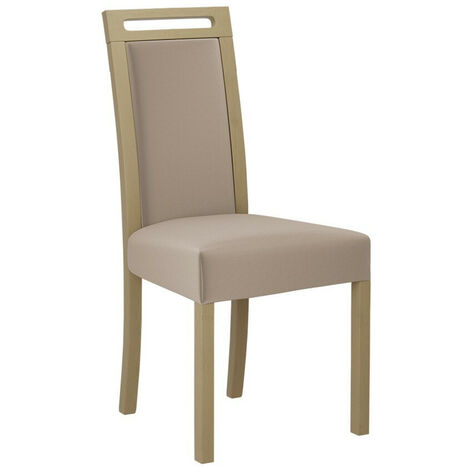 Silla Victorville 162, Roble Sonoma, 96x45x41cm, Tapiz, De madera, Madera, Muebles ya montados (1/4)