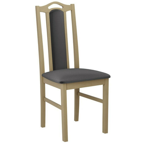 Silla Victorville 139, Roble Sonoma, 97x43x48cm, Tapiz, De madera, Madera, Muebles ya montados (1/4)
