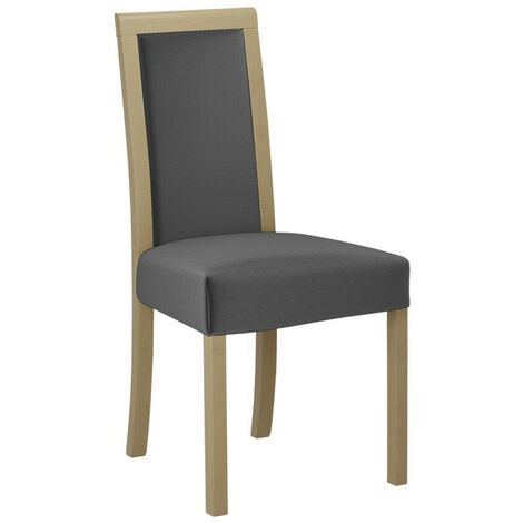 Silla Victorville 161, Roble Sonoma, 93x45x41cm, Tapiz, De madera, Madera, Muebles ya montados (1/4)
