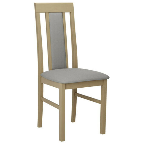 Silla Victorville 165, Roble Sonoma, 96x43x40cm, Tapiz, De madera, Madera, Muebles ya montados (1/4)