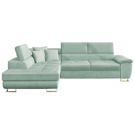 Sofá rinconero Comfivo 166, Magic Velvet 2227 + Evo 29, Función de descanso, Almacenaje, 270x202x71cm, 0 (1/5)