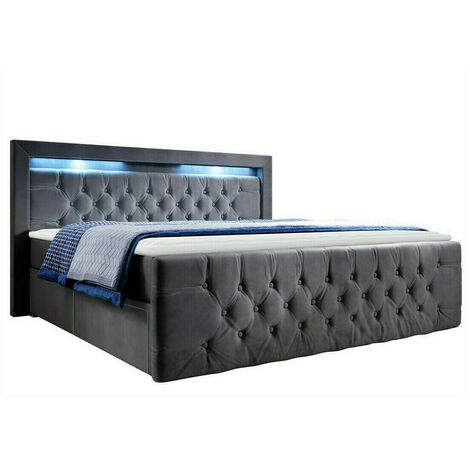 Cama continental Nashville 131 , Continental, Doble, 160x200, Tapiz, Somieres, 180x220x115cm, LED