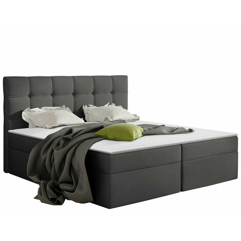 Cama continental Comfivo Gaudens, Kronos 22, Continental, Doble, 160x200, Tapiz, Somieres, 166x206x113cm (1/5)
