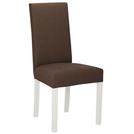 Silla Victorville 160, Blanco, 97x45x41cm, Tapiz, De madera, Madera, Muebles ya montados (1/4)