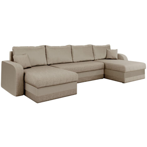 Sofá rinconero Comfivo 297, Tatum 272 + Uttario Velvet 2979, Función de descanso, Almacenaje, 304x140x80cm, 0