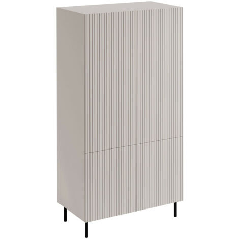 Armario Charlotte S105 , 185x90x52cm, Puertas de armario: Con bisagras