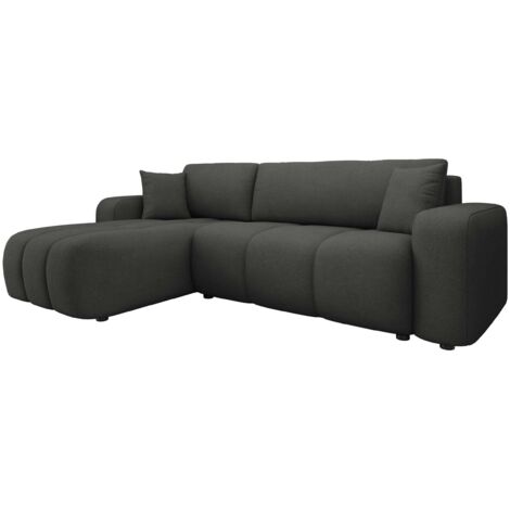 Sofá rinconero Comfivo 361, Velo 636, Función de descanso, Almacenaje, 244x145x82cm, 0
