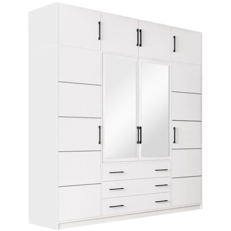 Armario Dortivu 151, Si, 245x240x58cm, Puertas de armario: Con bisagras, Número de estantes: 0 (1/5)