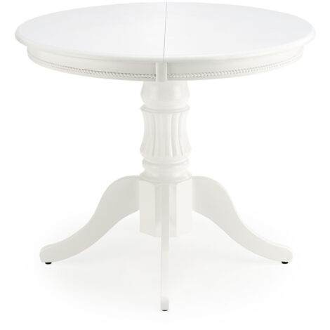 Mesa Houston Stella, Blanco, 75x0x0cm, Alargamiento, Chapa de madera natural, MDF, Madera