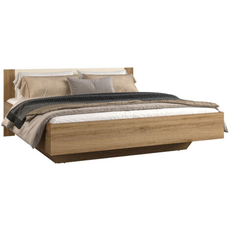 Cama Mirsevi 106, 160 x 200 cm, Doble, 160x200, Aglomerado laminado, 164x205x86cm (1/5)