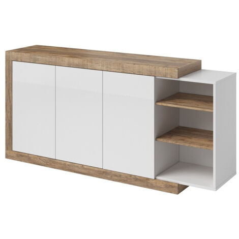 Aparador Balcira 106 , 86x180cm, Número de puertas: 040cm, Aglomerado laminado (1/4)