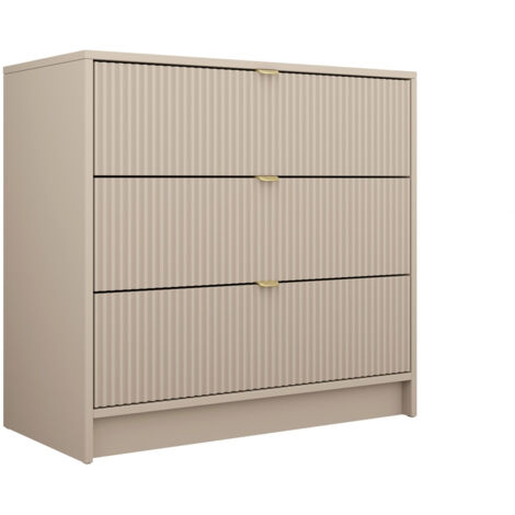 Cómoda Comfivo Larmire 102, Beige, Con cajones, Número de cajones: 0, 75x80x40cm