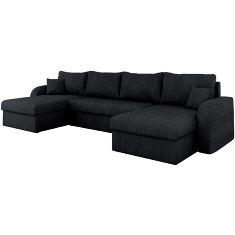 Sofá rinconero Comfivo 233, Poso 135, Función de descanso, Almacenaje, 304x140x80cm, 0
