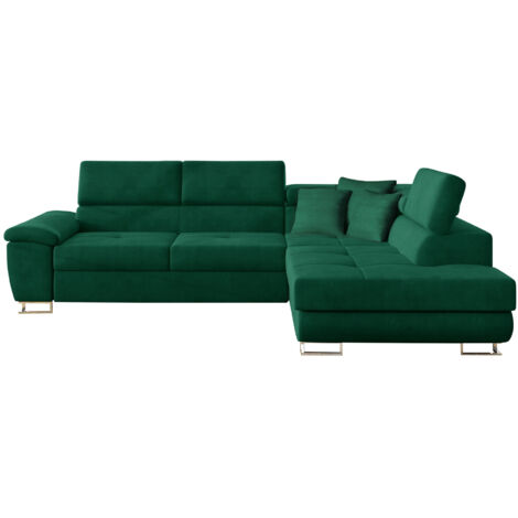 Sofá rinconero Comfivo 166, Kronos 19, Función de descanso, Almacenaje, 270x202x71cm, 0 (1/5)