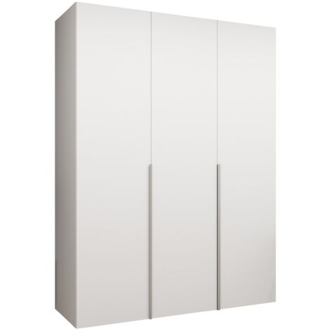 Armario Hartford 536, Blanco, 202x150x52cm, Puertas de armario: Con bisagras, Número de estantes: 0 (1/5)