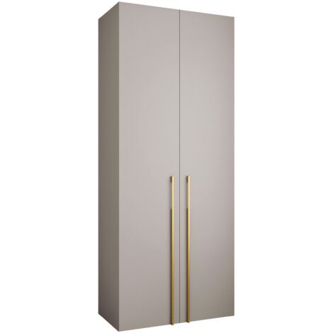 Armario Hartford 569, Cachemira, 246x100x52cm, Puertas de armario: Con bisagras, Número de estantes: 8 (1/5)