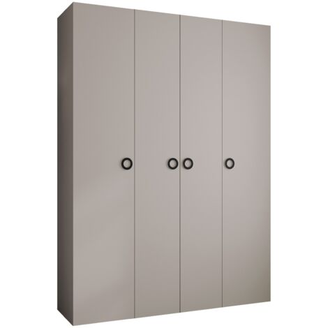 Armario Hartford 554, Cachemira, 246x180x52cm, Puertas de armario: Con bisagras, Número de estantes: 12 (1/5)