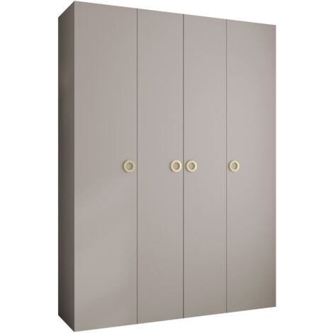 Armario Hartford 554, Cachemira, 246x180x42cm, Puertas de armario: Con bisagras, Número de estantes: 12 (1/5)