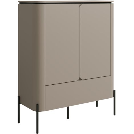 Cómoda Mirbeno 102 , Con cajones y puertas, Número de cajones: 0, 123x98x40cm (1/5)