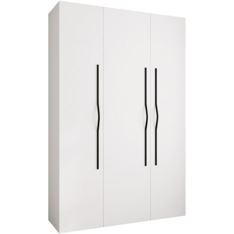 Armario Hartford 563, Blanco, 246x160x42cm, Puertas de armario: Con bisagras, Número de estantes: 0 (1/5)