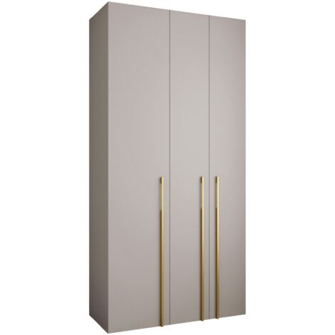 Armario Hartford 571, Cachemira, 246x120x52cm, Puertas de armario: Con bisagras, Número de estantes: 8 (1/5)