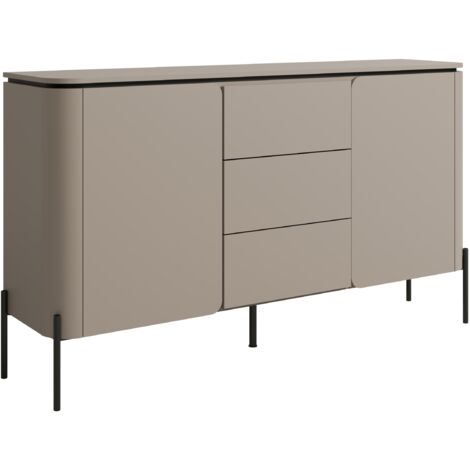 Cómoda Mirbeno 100 , Con cajones y puertas, Número de cajones: 0, 94x163x40cm (1/5)
