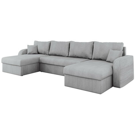 Sofá rinconero Comfivo 233, Poso 110, Función de descanso, Almacenaje, 304x140x80cm, 0