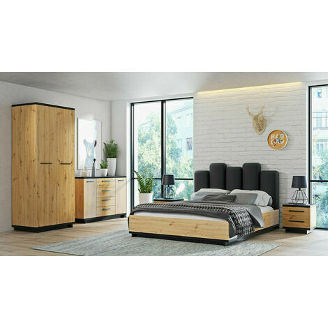 Armario Providence N107 , 215x90x60cm, Puertas de armario: Con bisagras